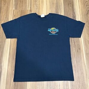Hard Rock Cafe Navy Blue Tee with Vibrant Logo